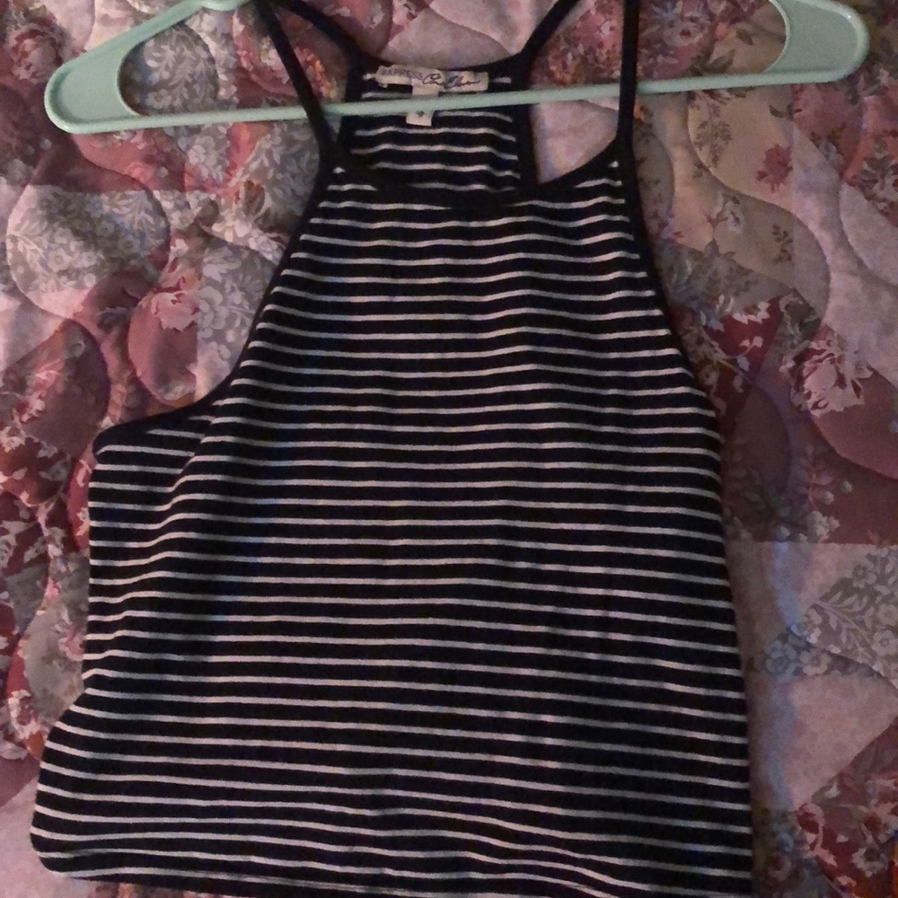 Striped halter tank
